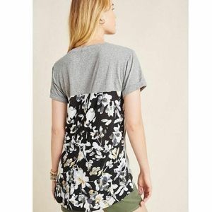 T. La floral back t shirt